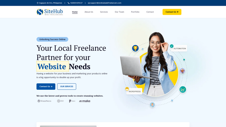 Sitehub Web Freelancers ( My Own Personal Website )